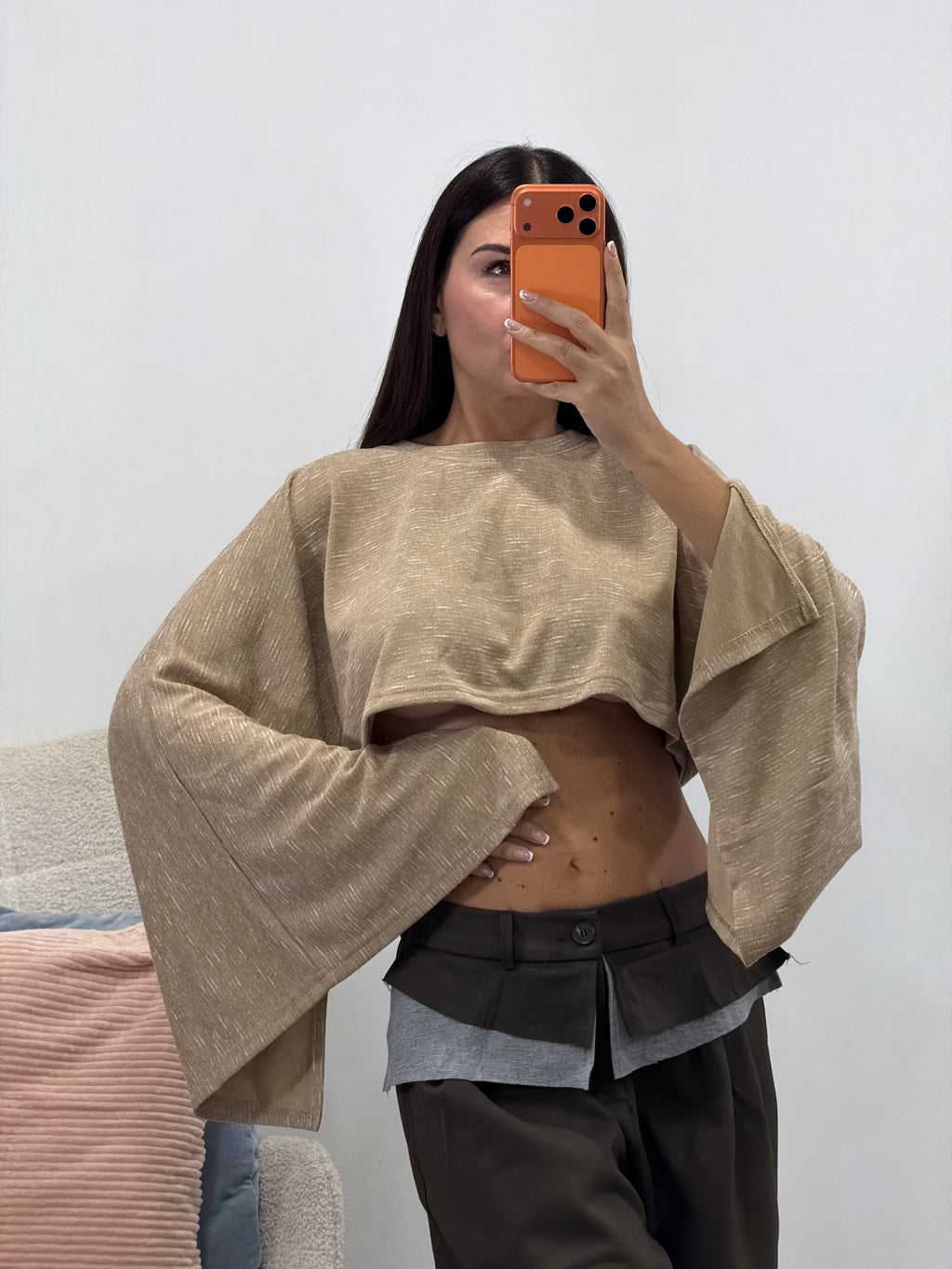 Maglia crop Dea