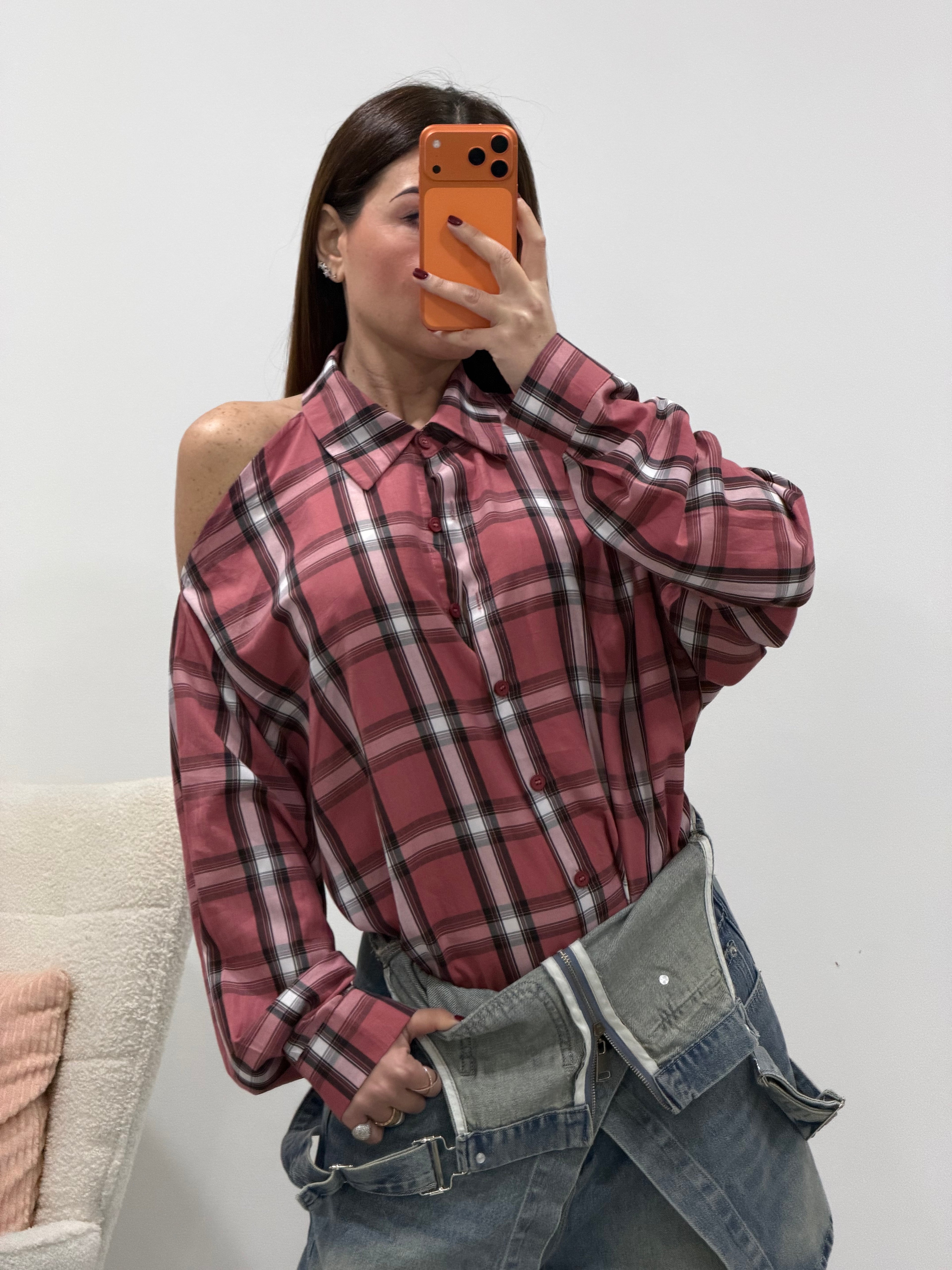 Camicia Ceck scollata