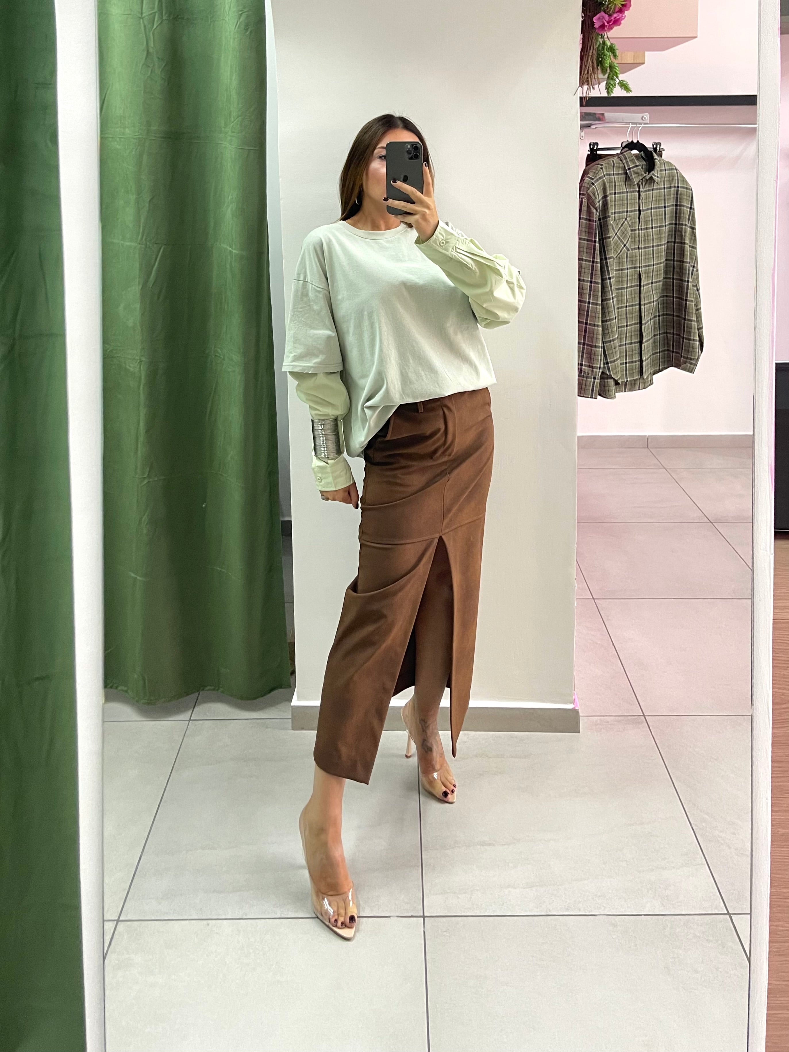 T-shirt manica camicia