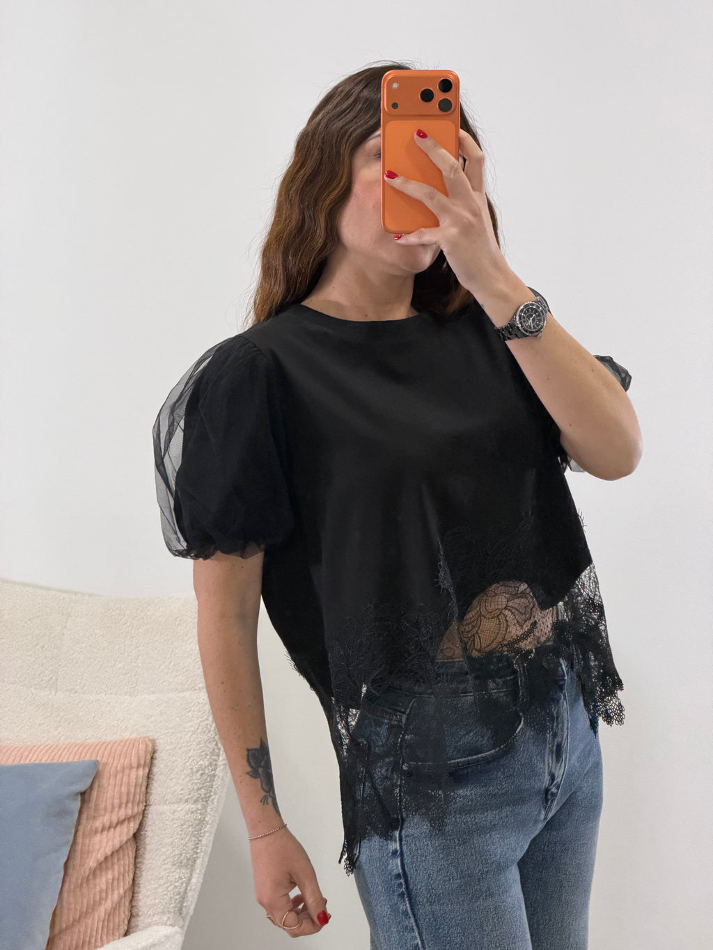T-shirt macramè