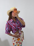 Camicia stripe Rosso