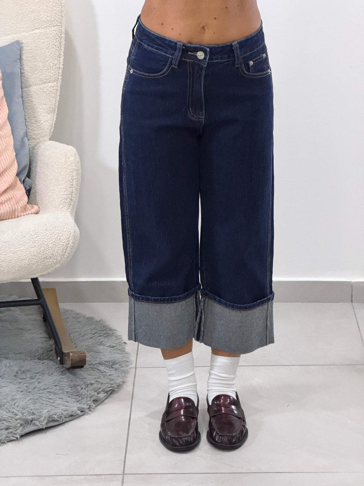 Bermudone Maxy Risvolto