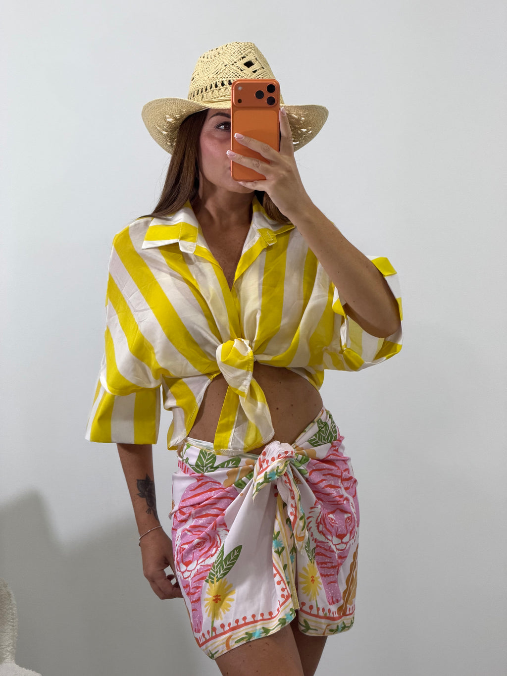 Camicia stripe Giallo