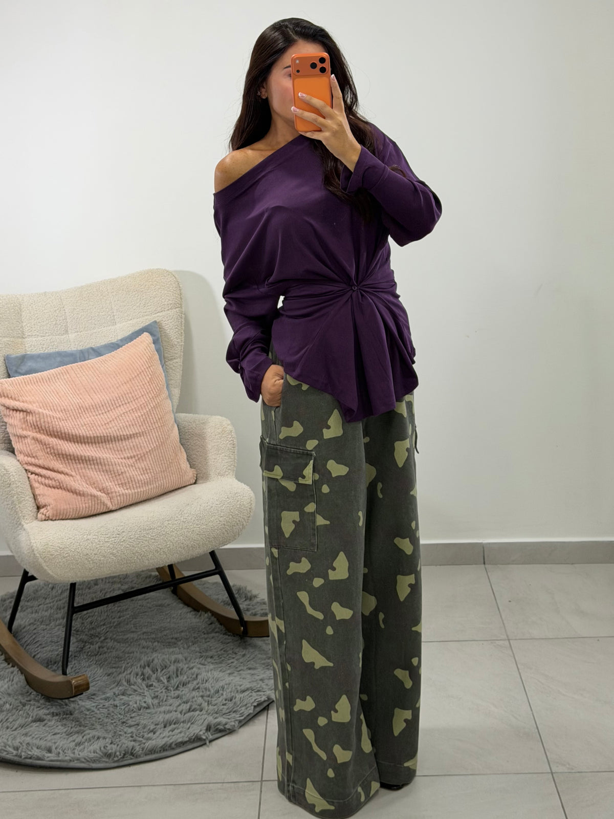 Pantalone Cargo Tres chic