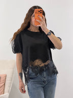 T-shirt macramè