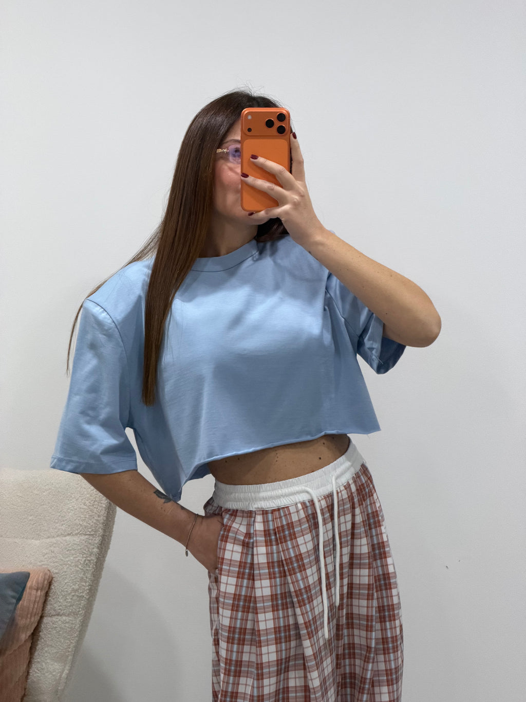 T-Shirt crop Just