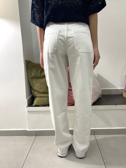 Jeans balloon bianco