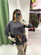 T-shirt spallina manica lunga by Barock