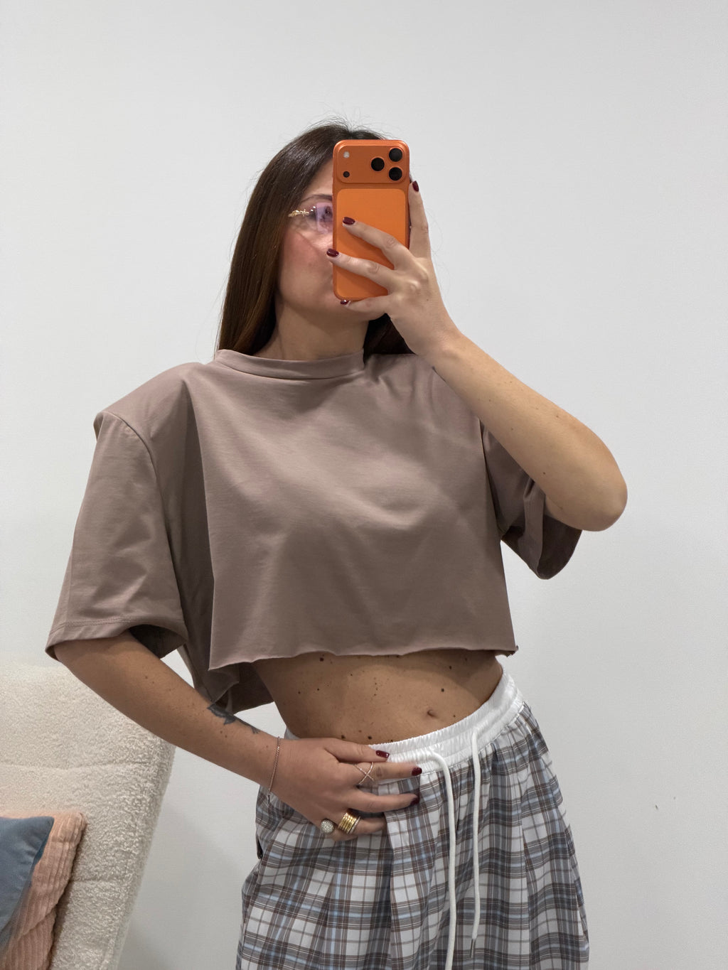 T-Shirt crop Just