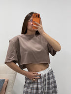 T-Shirt crop Just