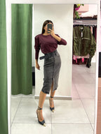 T-shirt spallina manica lunga by Barock