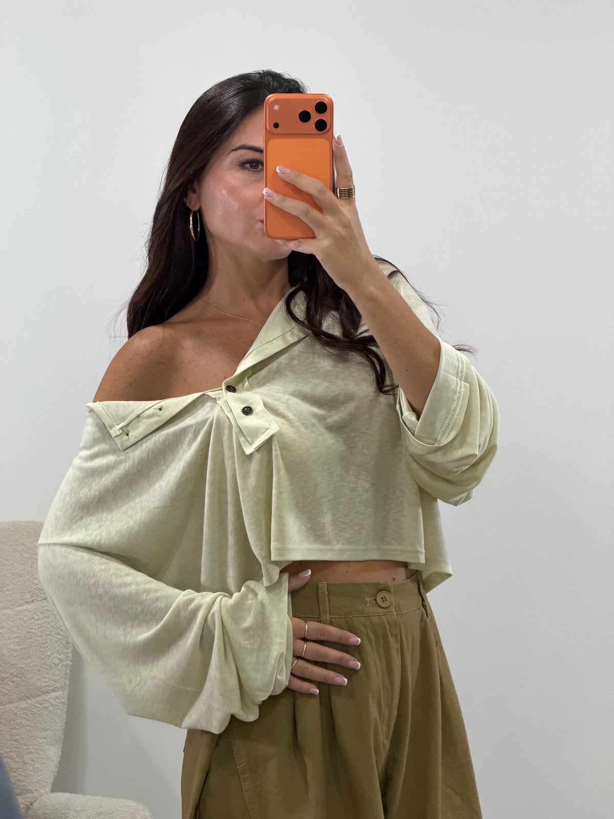 Longsleve Serafino Wonder Crop